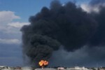 انفجار و آتش سوزی گسترده در حیفا
