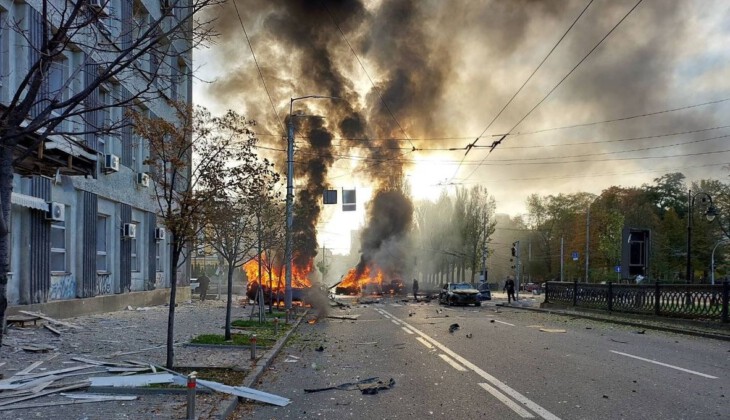 وقوع چندین انفجار مهیب در کی یف پایتخت اوکراین