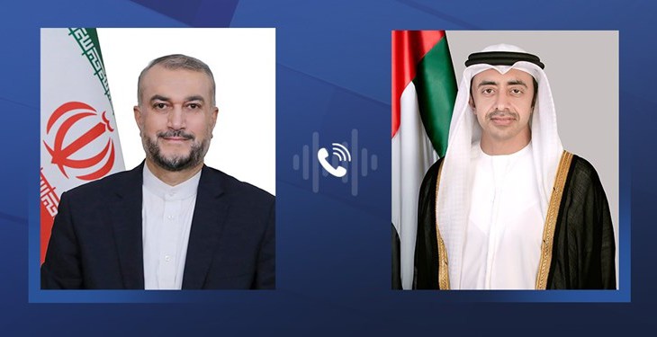 گفتگوی تلفنی امیرعبداللهیان و وزیر خارجه امارات