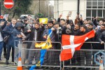 تجمع مسلمانان انگلیس در اعتراض به اهانت به قرآن کریم 