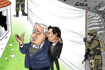 کاریکاتور| بازدید ایلان ماسک و نتانیاهو از منطقه عملیات طوفان الأقصى