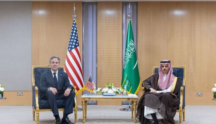 وزیران خارجه عربستان و آمریکا درباره تحولات غزه گفتگو کردند