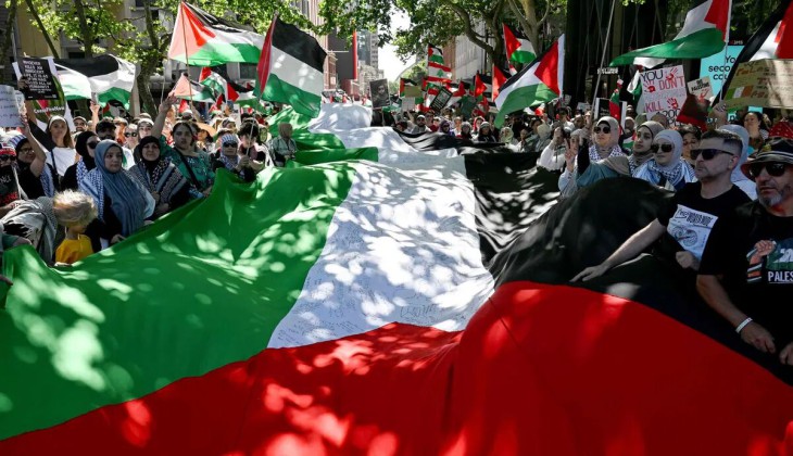 تظاهرات در استرالیا برای محکوم کردن جنایات اسرائیل در غزه
