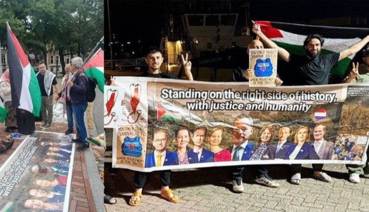 تجمع فعالان صلح/ از دادگاه لاهه تا نوتردام در حمایت غزه