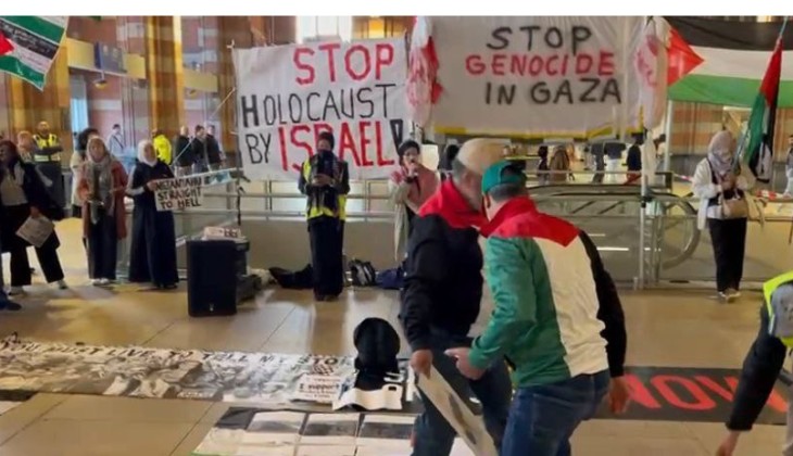 نمایشگاه عکس و تحصن در آمستردام در محکومیت جنگ و گرسنگی در غزه