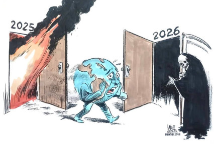 گذر جهان از سال ۲۰۲۵ به ۲۰۲۶